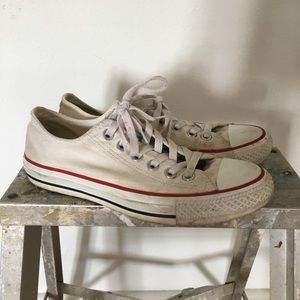 White Converse All Star Low Tops